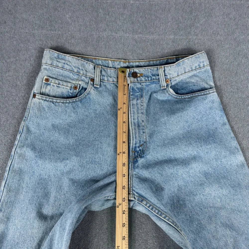 Vintage Levi's 550 Men's 34x30 Jeans USA Made 90s Tapered Leg Light Wash